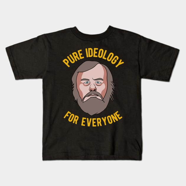 Slavoj Zizek - Pure Ideology Kids T-Shirt by isstgeschichte